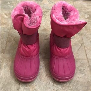 Cat & Jack, pink snow boots size 12.